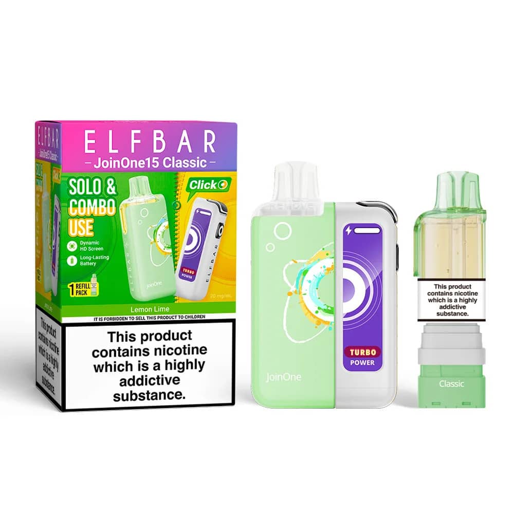 Elf Bar JoinOne30 Classic Vape Kit Box of 5 Lemon Lime