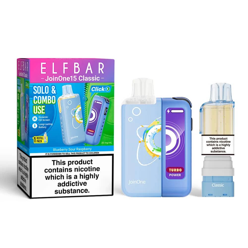 Elf Bar JoinOne30 Classic Vape Kit Box of 5 Blueberry Sour Raspberry