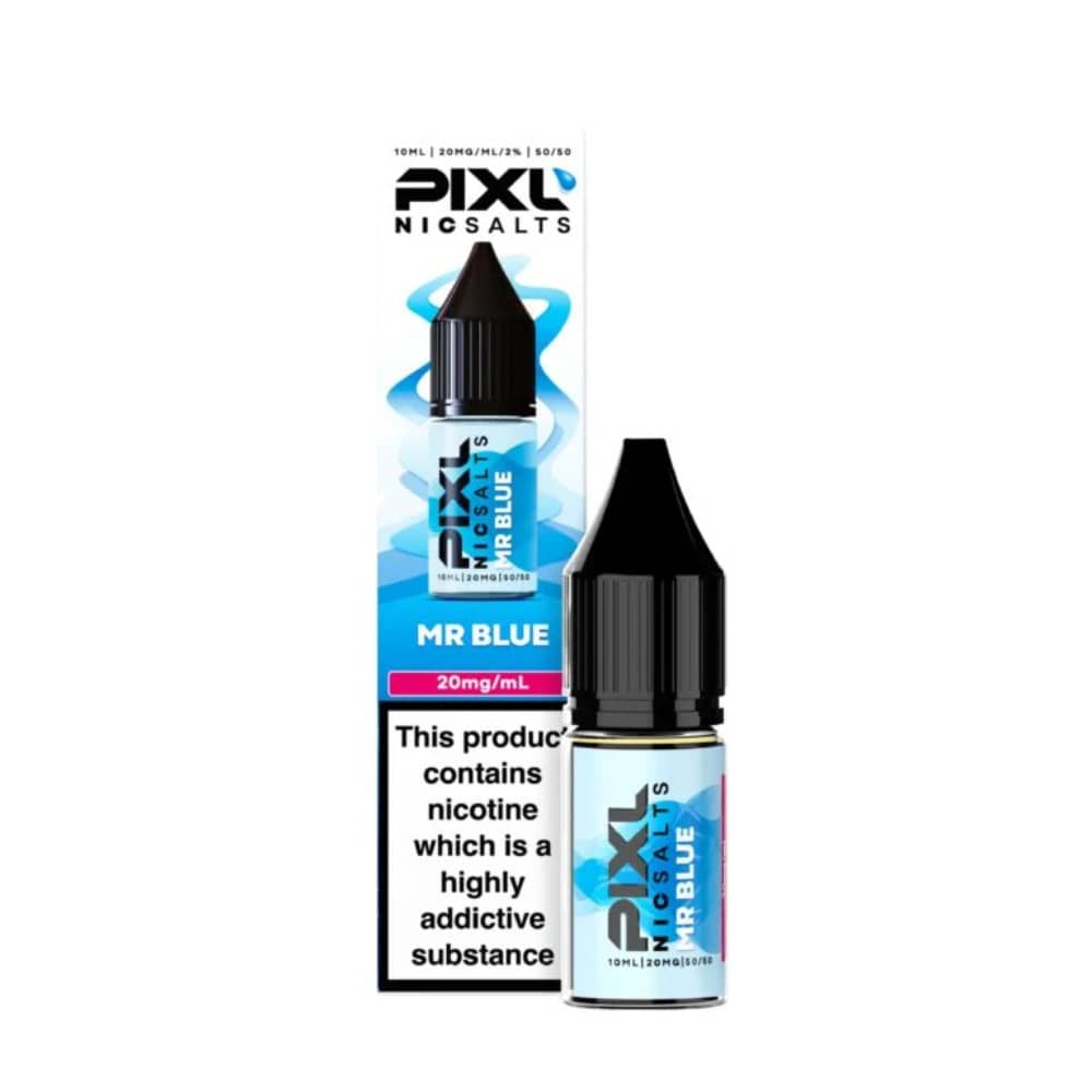 Pixl Nic Salts 10ml E liquids Box of 10 Mr Blue 10mg
