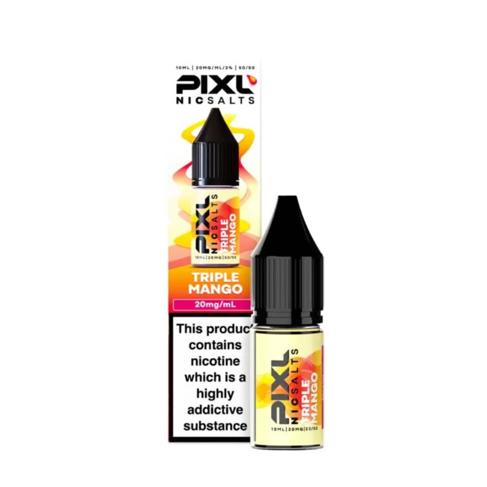 Pixl Nic Salts 10ml E liquids Box of 10 Triple Mango 10mg