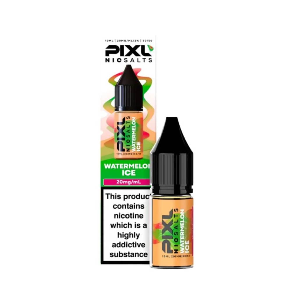 Pixl Nic Salts 10ml E liquids Box of 10 Watermelon Ice 10mg
