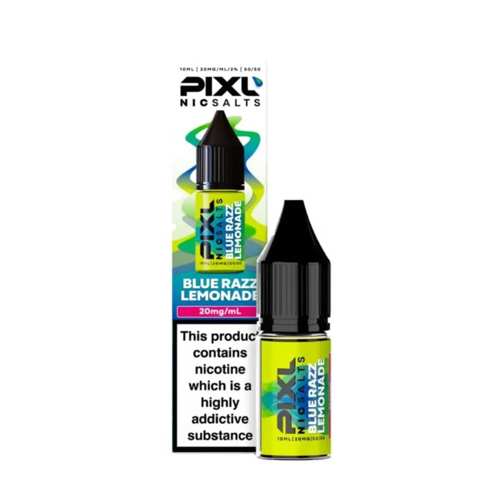 Pixl Nic Salts 10ml E liquids Box of 10 Blue Razz Lemonade 20mg