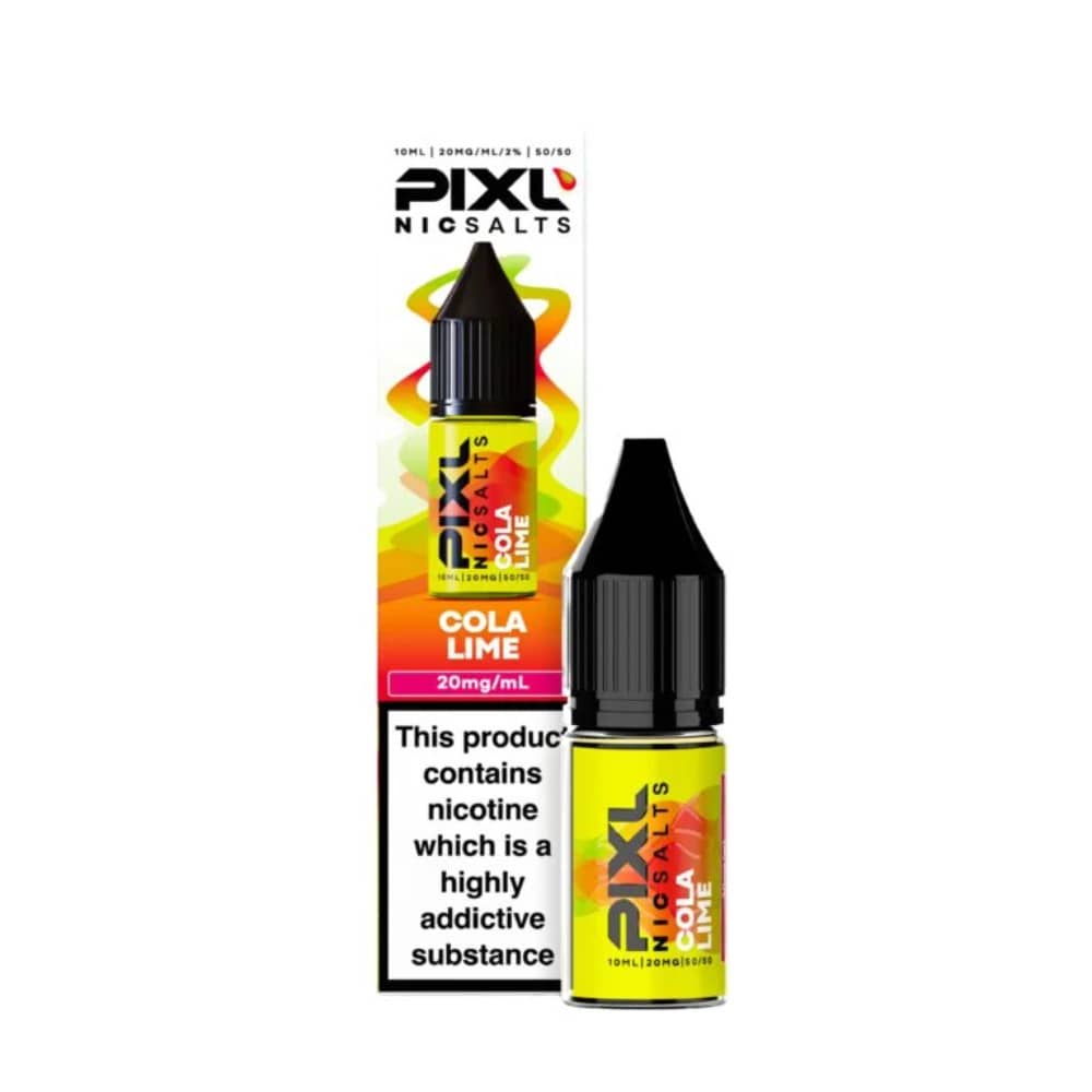 Pixl Nic Salts 10ml E liquids Box of 10 Cola Lime 20mg