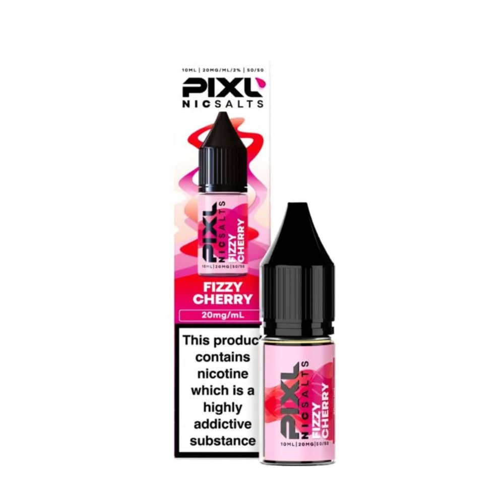 Pixl Nic Salts 10ml E liquids Box of 10 Fizzy Cherry 20mg