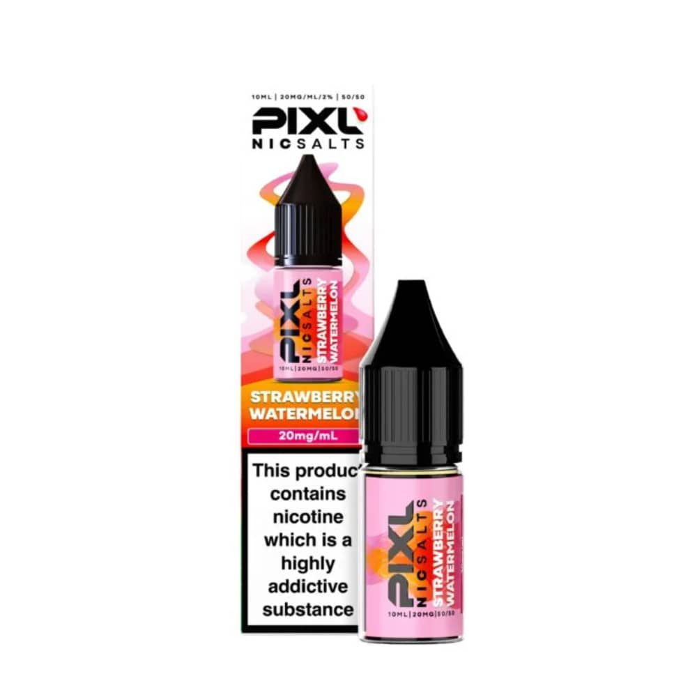 Pixl Nic Salts 10ml E liquids Box of 10 Strawberry Watermelon 20mg