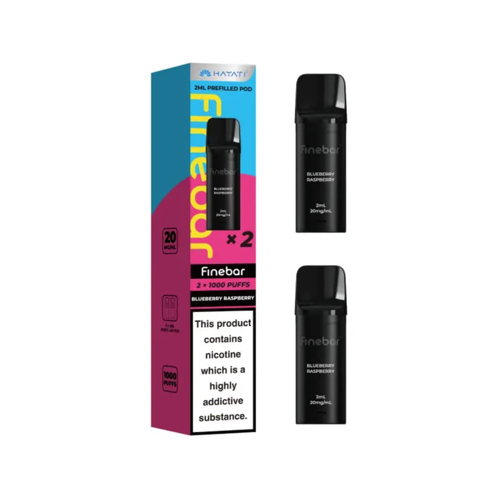 Hayati Finebar Prefilled Pod Pack of 10 Blueberry Raspberry