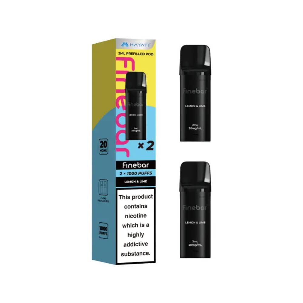 Hayati Finebar Prefilled Pod Pack of 10 Lemon Lime