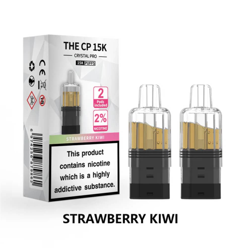 Crystal Pro CP 15k Prefilled Pods Pack of 5 Strawberry Kiwi