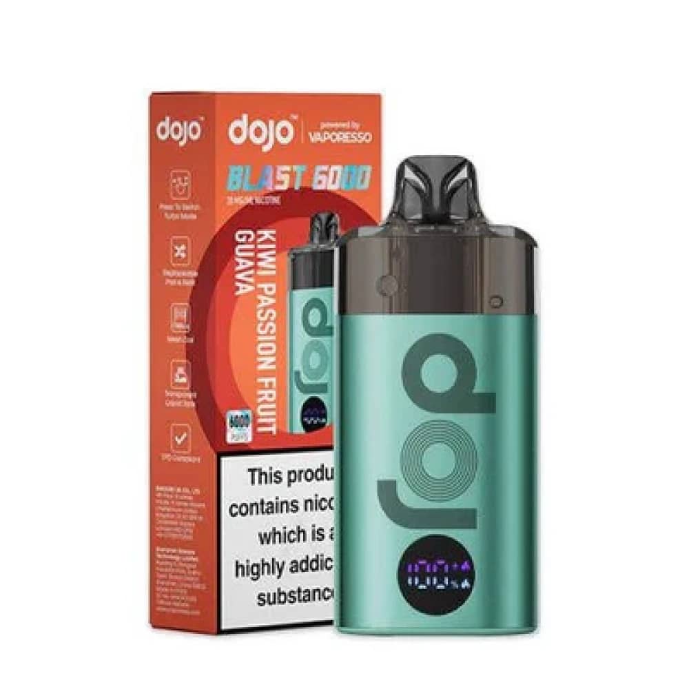 Dojo Blast 6000 Vape Kit Box of 5 Kiwi Passionfruit Guava
