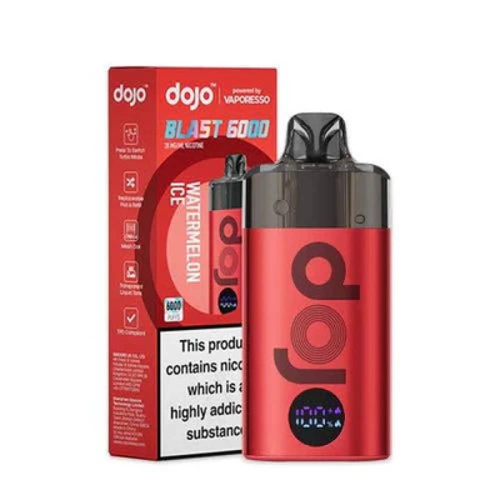 Dojo Blast 6000 Vape Kit Box of 5 Watermelon Ice