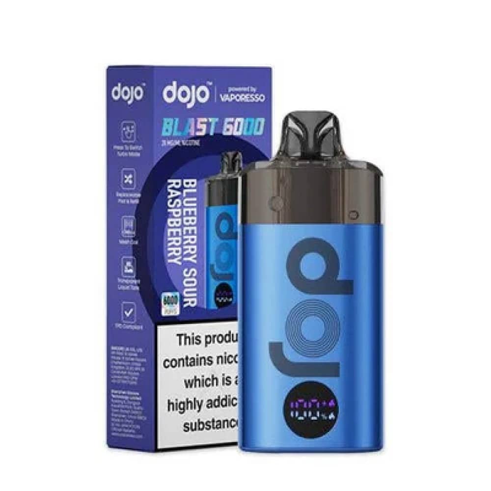 Dojo Blast 6000 Vape Kit Box of 5 Blueberry Sour Raspberry