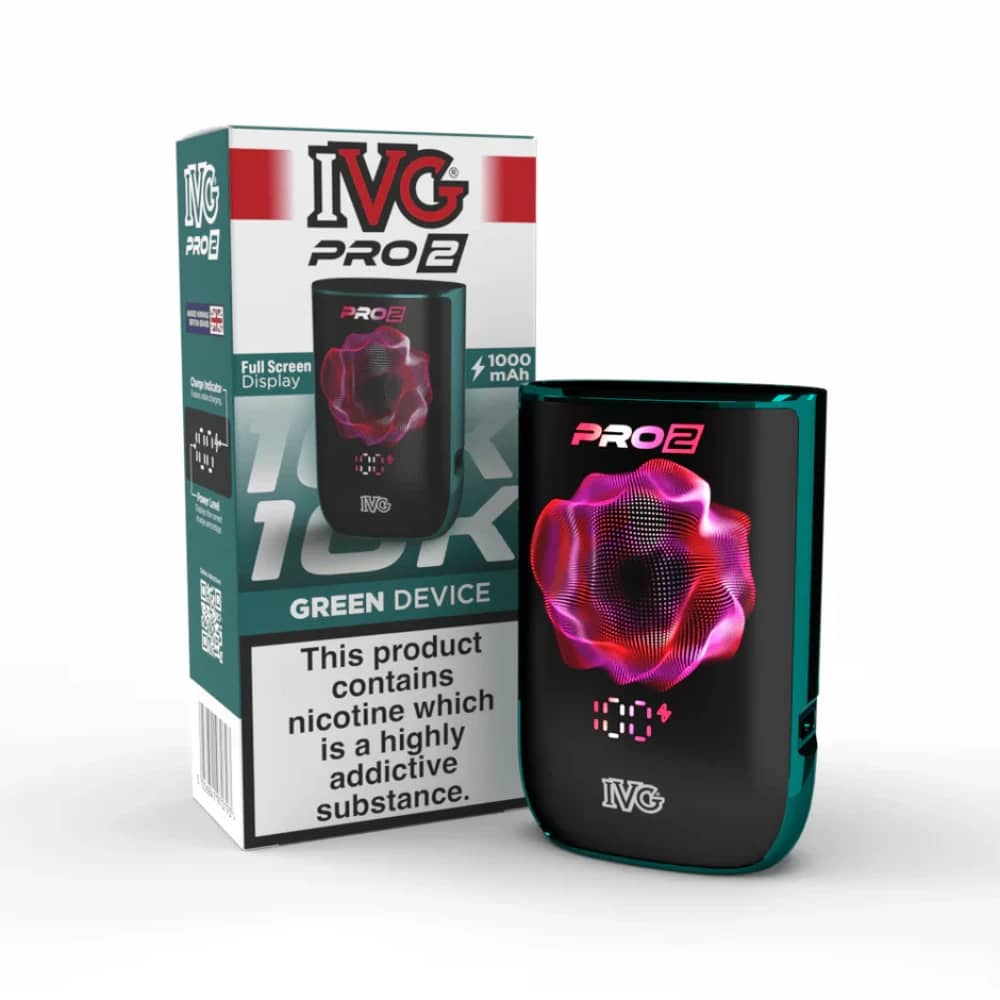 IVG Pro 2 Vape Pod Kit Box of 5 Green