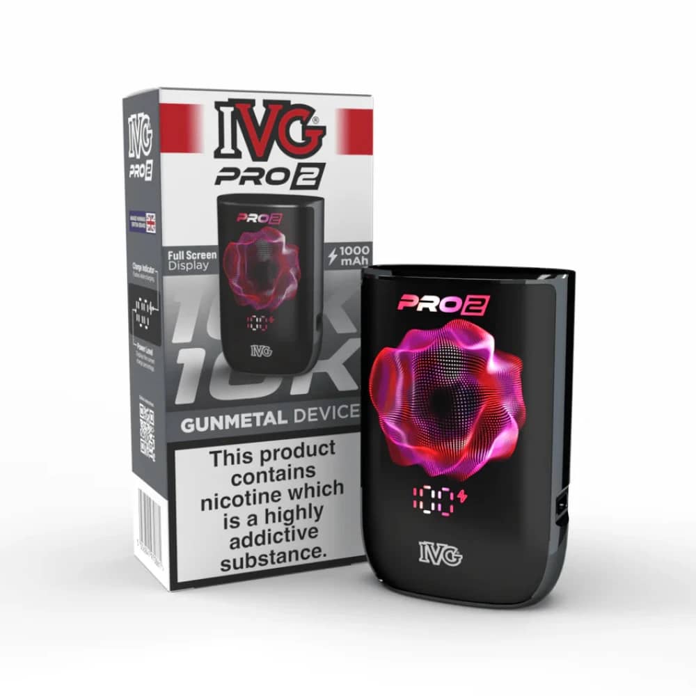 IVG Pro 2 Vape Pod Kit Box of 5 Gunmetal