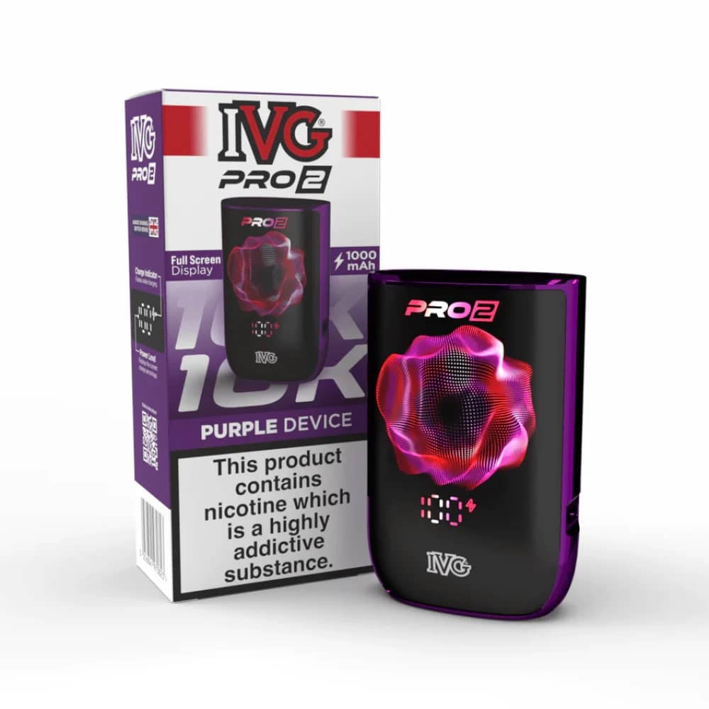 IVG Pro 2 Vape Pod Kit Box of 5 Purple