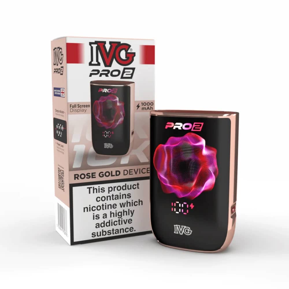 IVG Pro 2 Vape Pod Kit Box of 5 Rose Gold