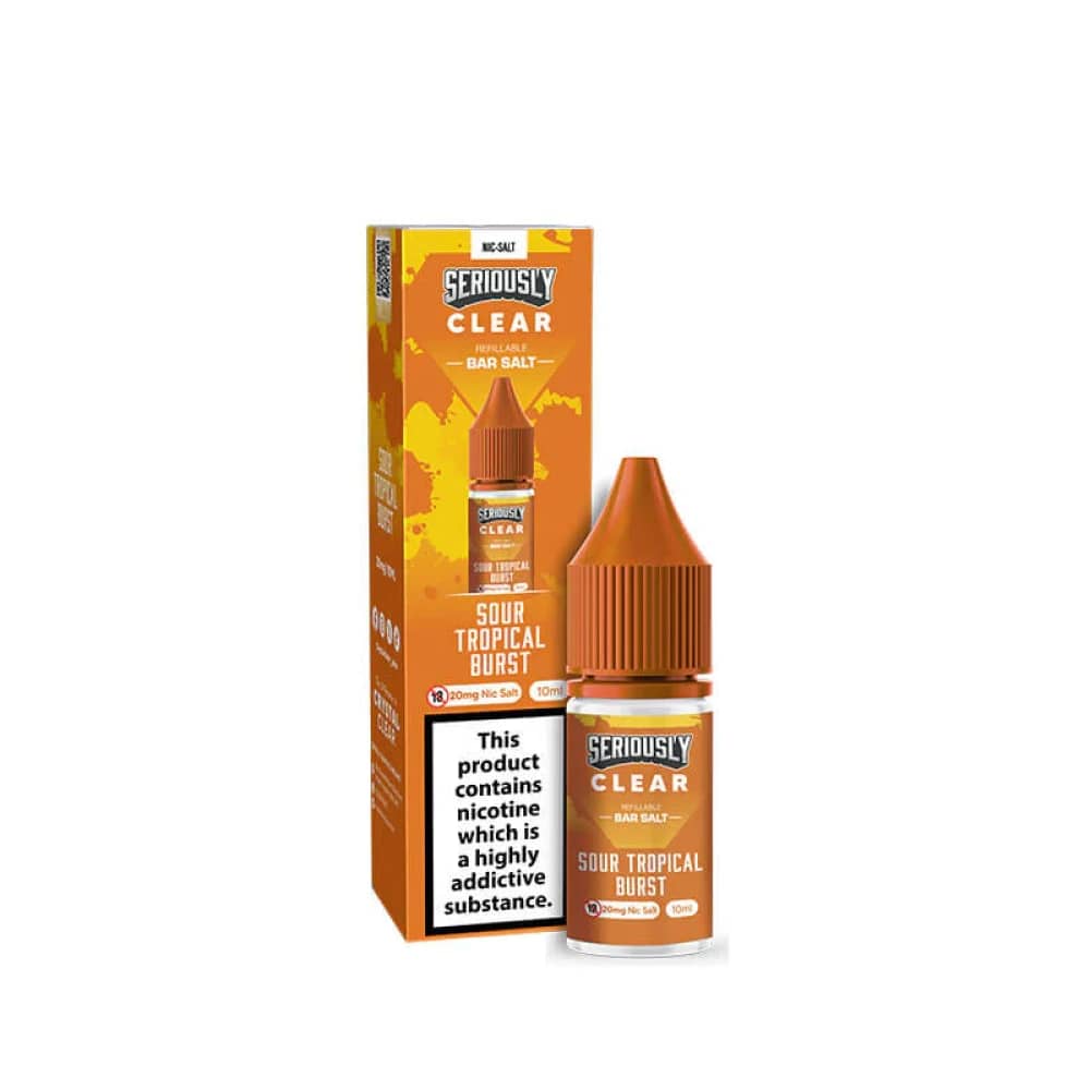 Seriously Clear Bar Salt 10ml Box of 10 Sour Tropical Burst 5mg