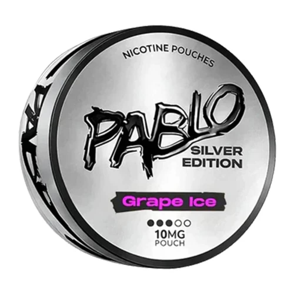 Pablo Silver Edition Nicotine Pouches Pack of 10 Grape Ice (10mg)