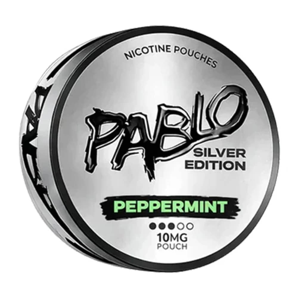 Pablo Silver Edition Nicotine Pouches Pack of 10 Peppermint (10mg)