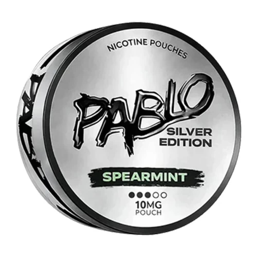 Pablo Silver Edition Nicotine Pouches Pack of 10 Spearmint (10mg)