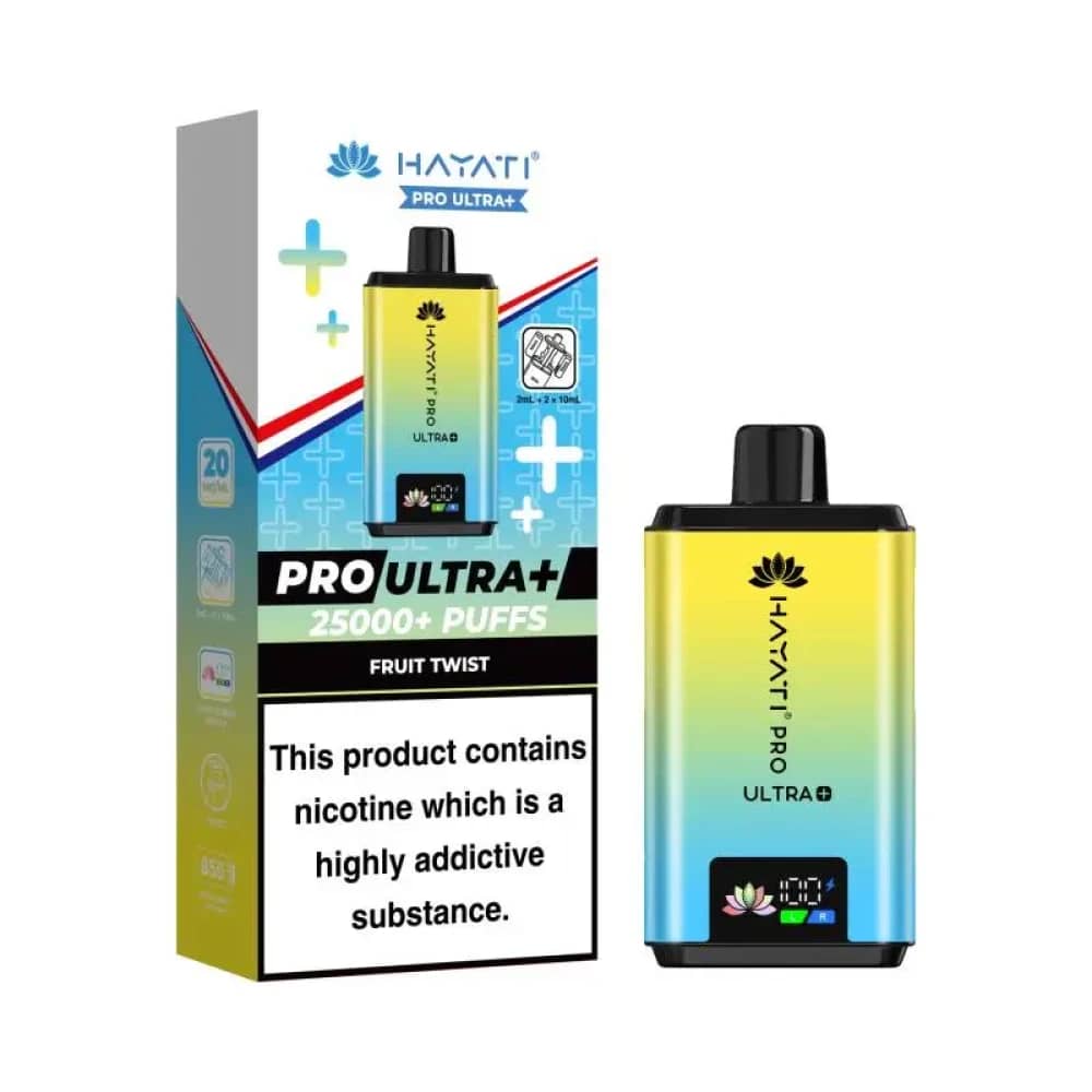 Hayati Pro Ultra Plus 25k Vape Kit Box of 5 Fruit Twist