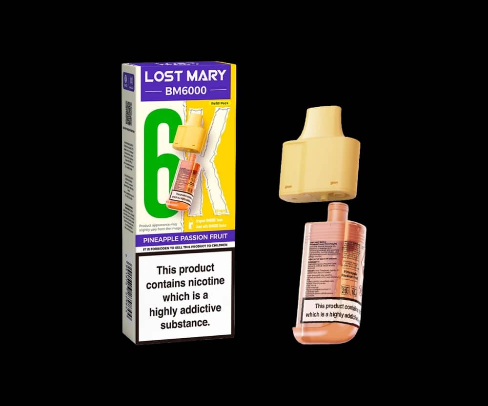 Lost Mary Bm6000 Pods Pack of 5 Pineapple Passion Fruit