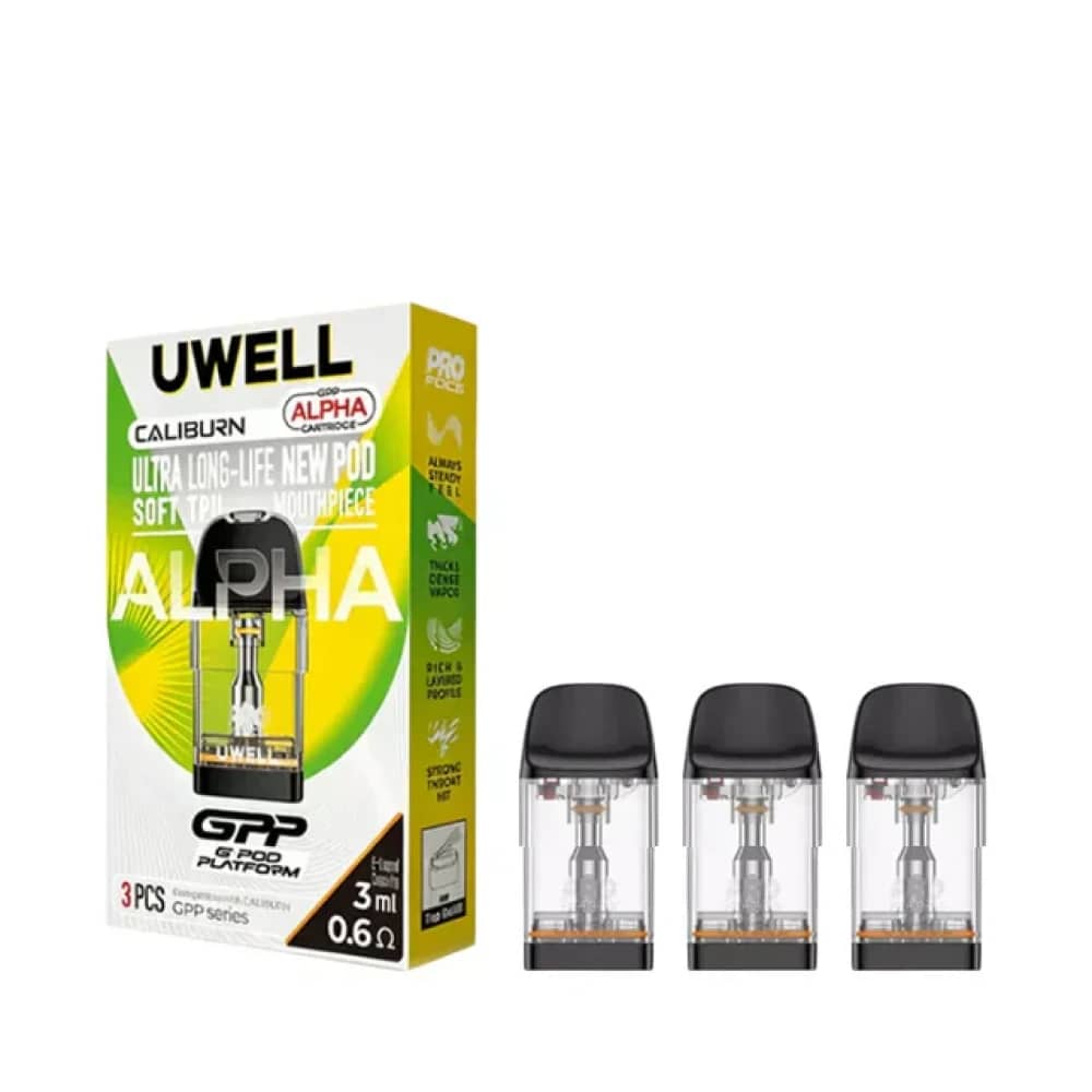 Uwell Caliburn GPP ALPHA Pods -3PK 0.6ohm XL Alpha