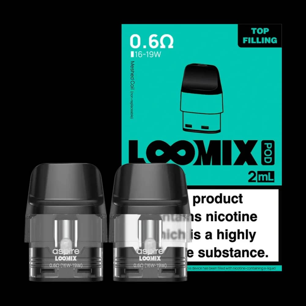 Aspire Loomix Replacement Pods -2PK 0.6ohm