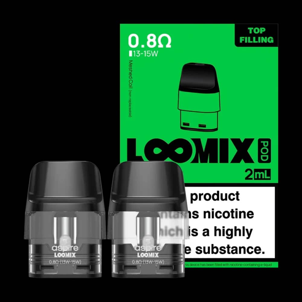 Aspire Loomix Replacement Pods -2PK 0.8ohm