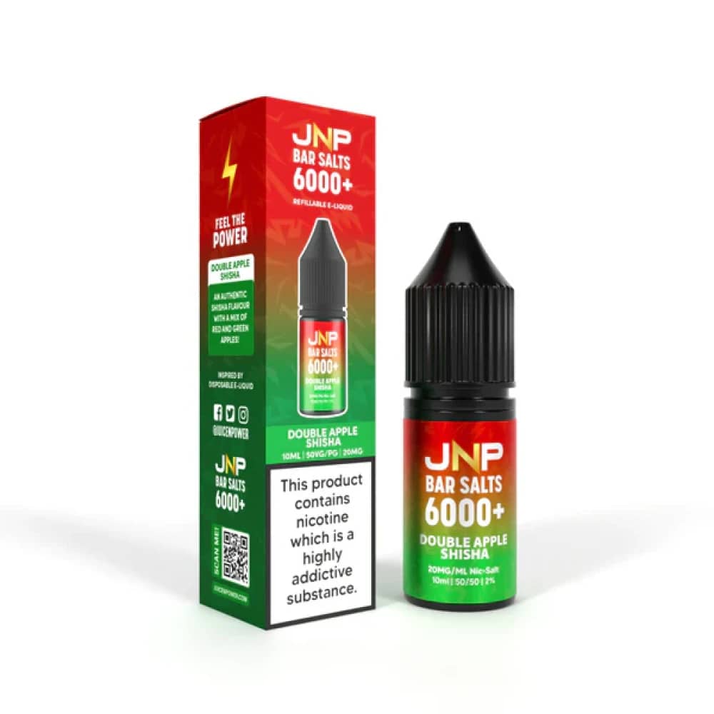 JNP Bar Nic Salts 6000 Box of 10 Double Apple 20mg