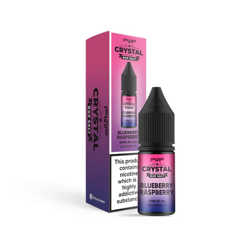 PNP Crystal Nic Salts 10ml Box of 10 Blueberry Raspberry 20mg