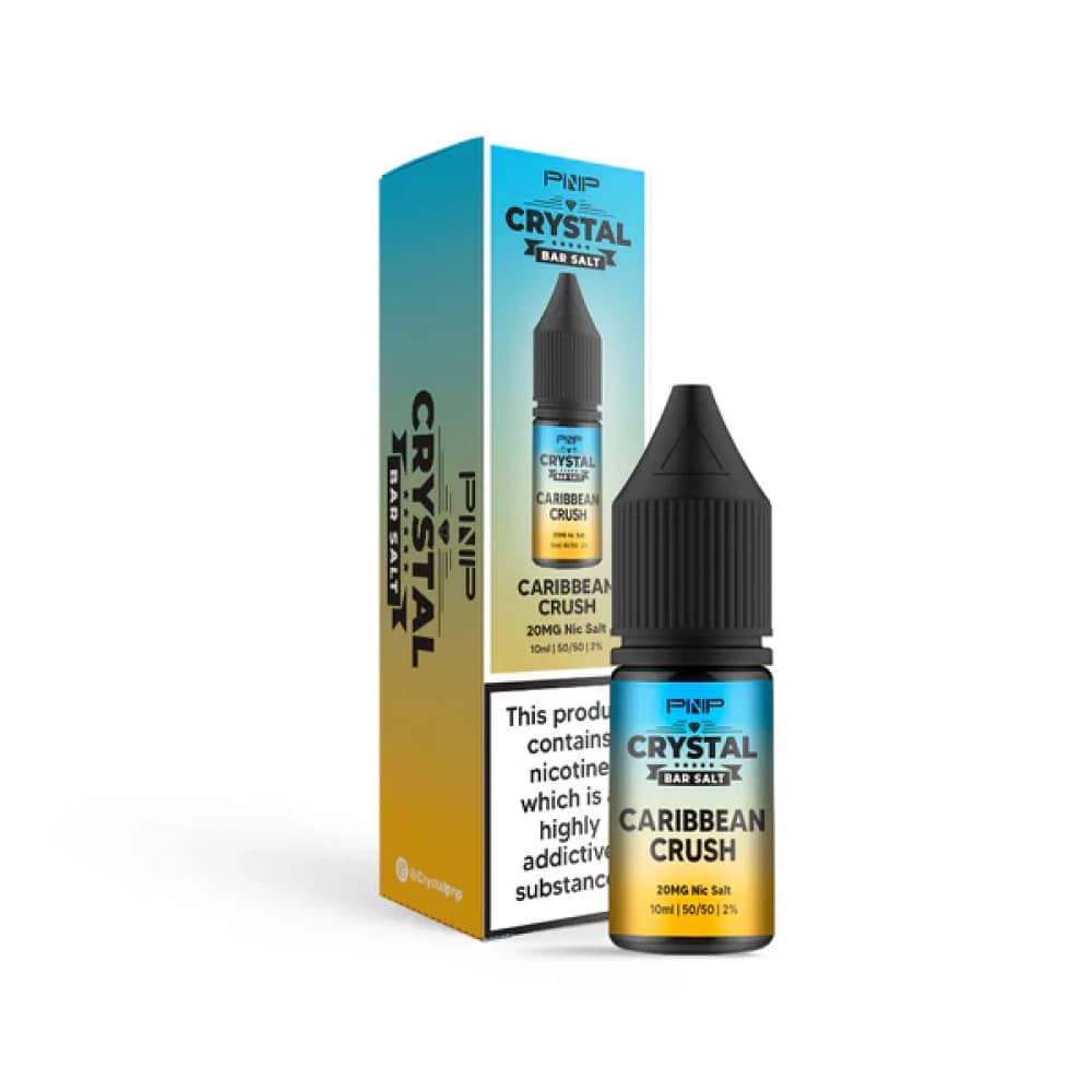 PNP Crystal Nic Salts 10ml Box of 10 Caribbean Crush 20mg