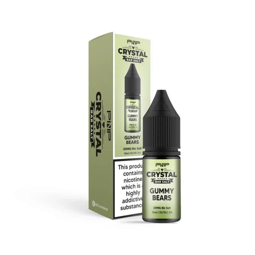 PNP Crystal Nic Salts 10ml Box of 10 Gummy Bears 20mg