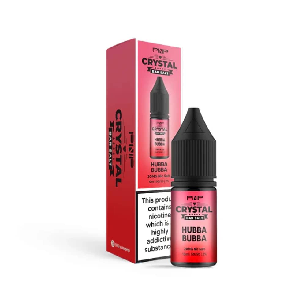 PNP Crystal Nic Salts 10ml Box of 10 Hubba Bubba 10mg