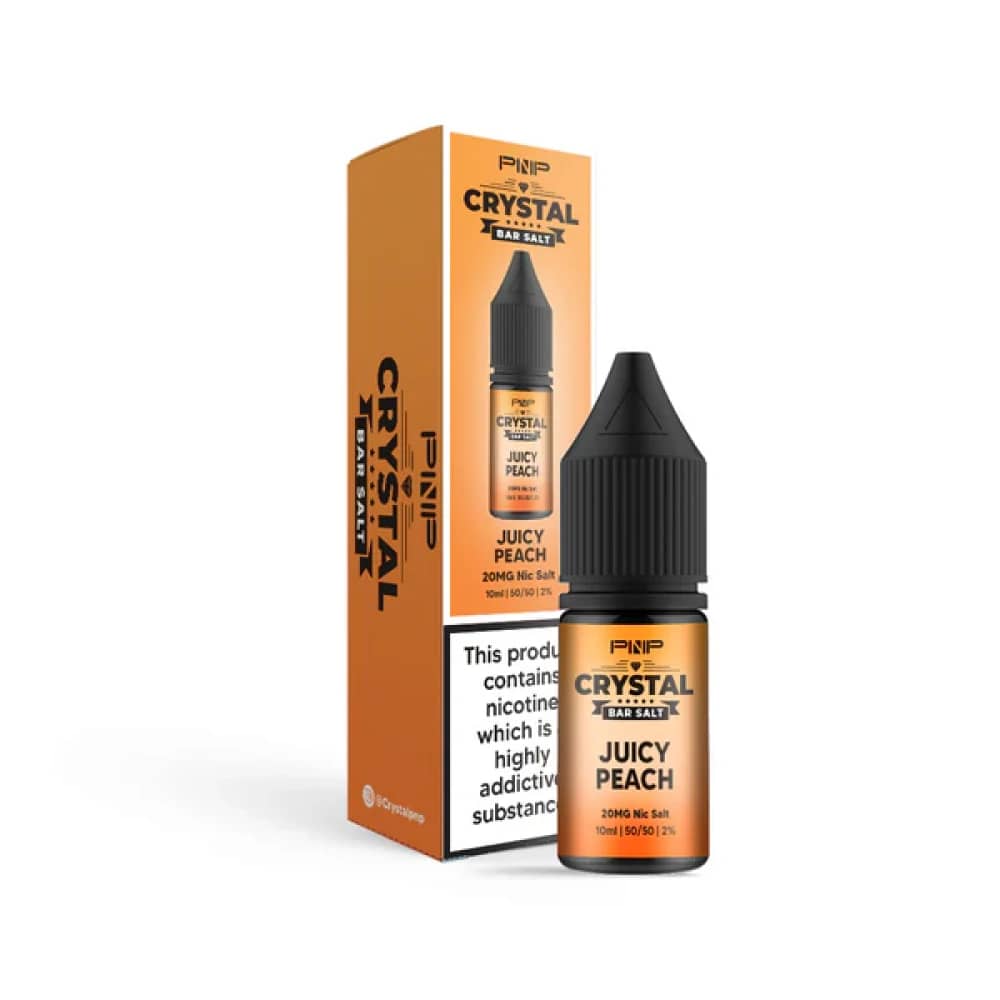 PNP Crystal Nic Salts 10ml Box of 10 Juicy Peach 10mg