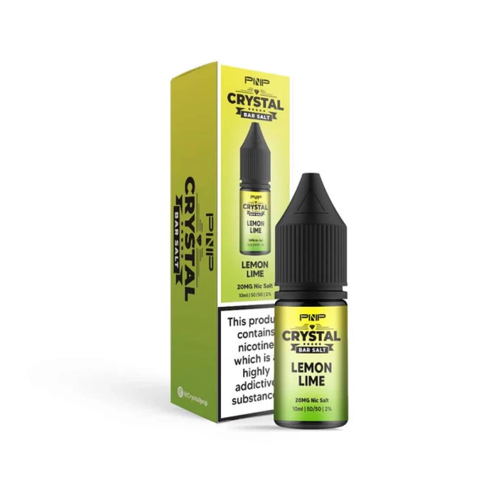 PNP Crystal Nic Salts 10ml Box of 10 Lemon Lime 10mg