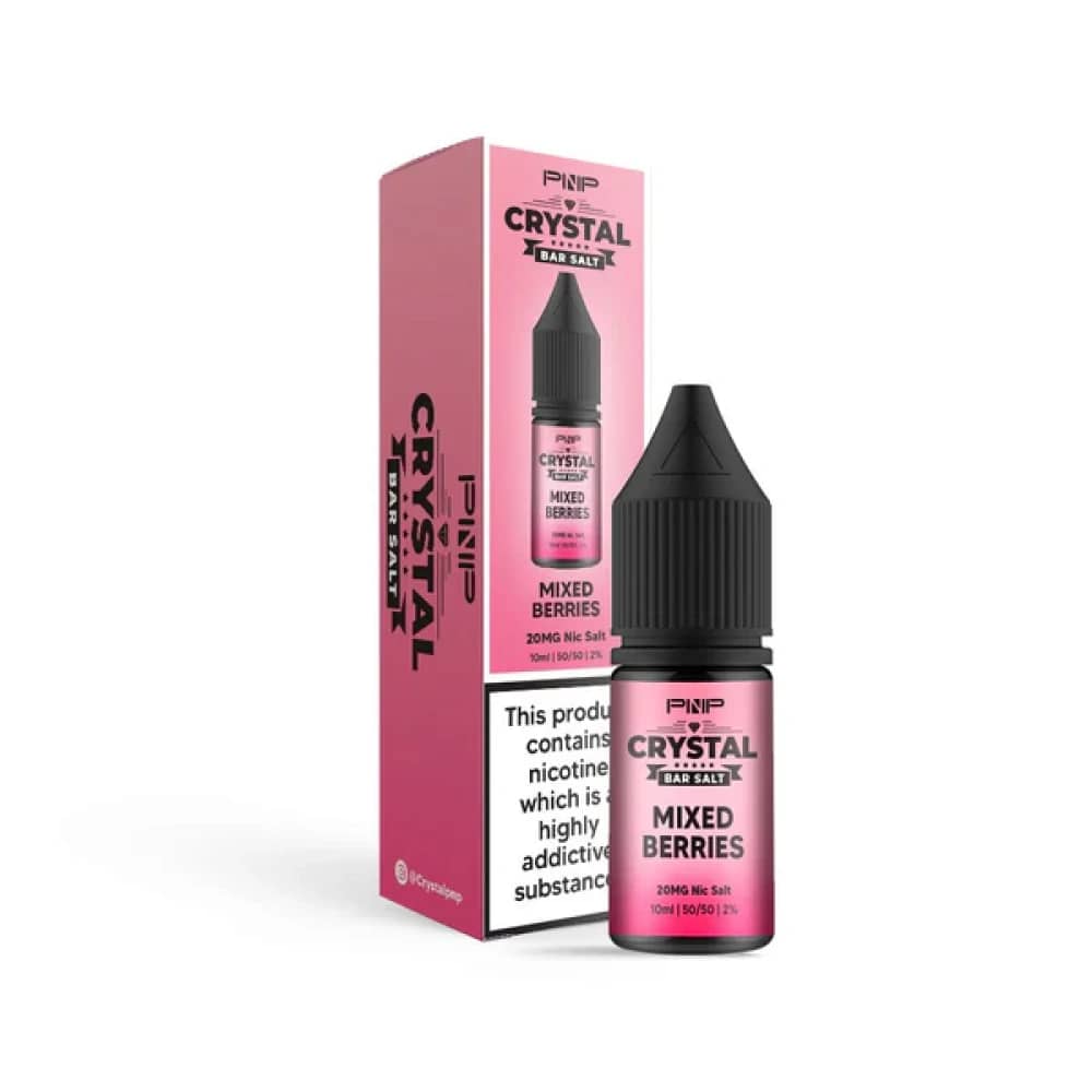 PNP Crystal Nic Salts 10ml Box of 10 Mixed Berries 10mg