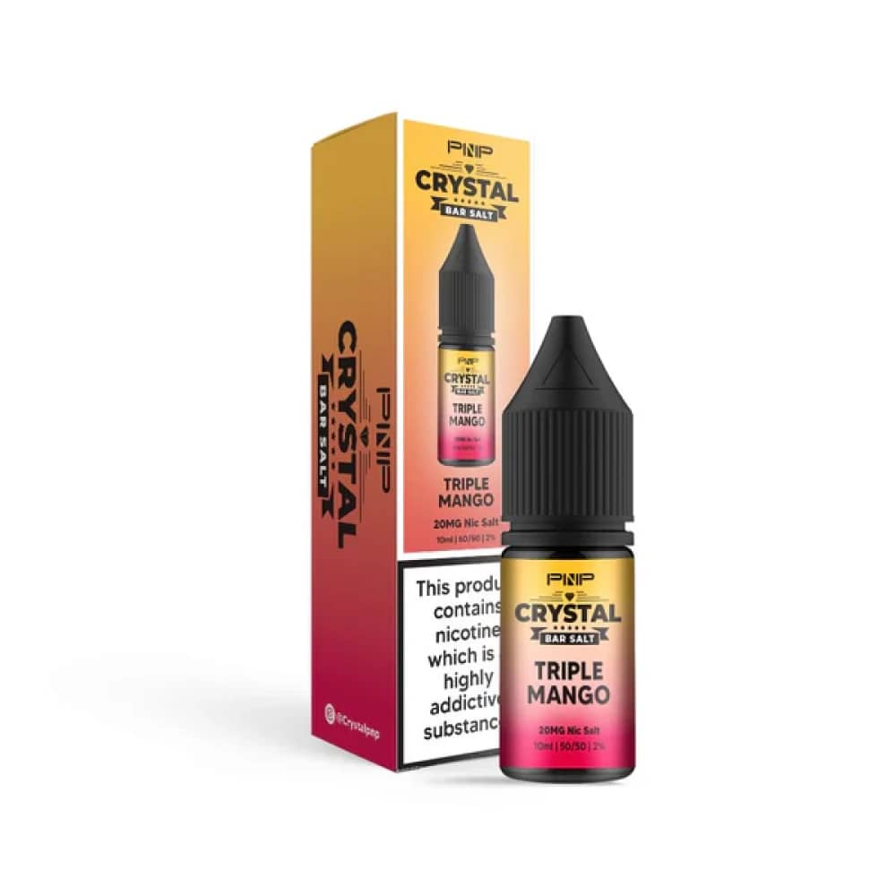 PNP Crystal Nic Salts 10ml Box of 10 Triple Mango 20mg