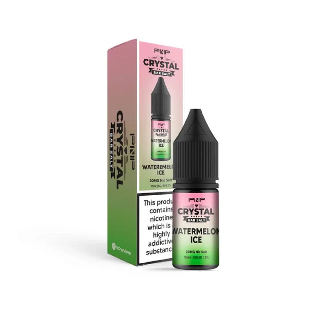PNP Crystal Nic Salts 10ml Box of 10 Watermelon Ice 20mg