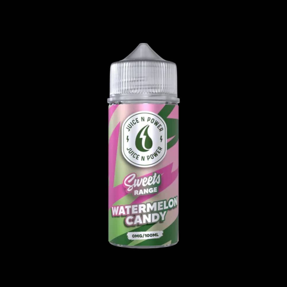Juice N Power 100ml Shortfill E-liquid Watermelon Candy (Sweets Range)