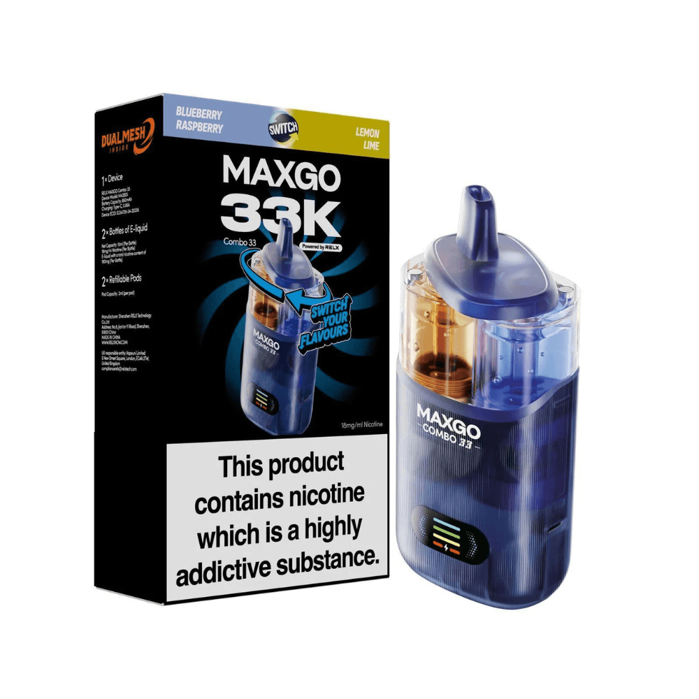 Maxgo 33k Prefilled Vape Kit Box of 3