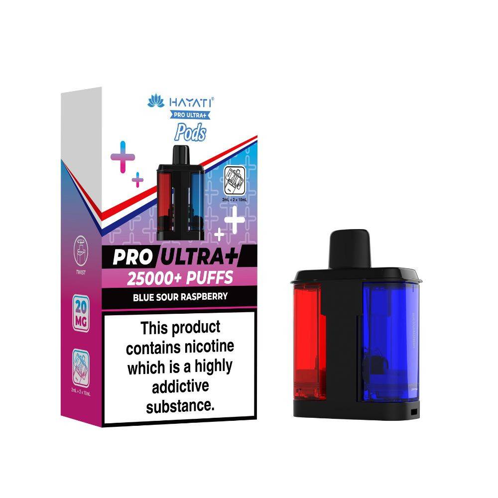 Hayati Pro Ultra Plus 25K Pods Pack of 5 Blue Sour Raspberry