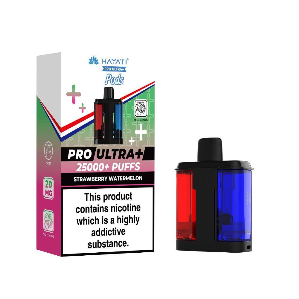 Hayati Pro Ultra Plus 25K Pods Pack of 5 Strawberry Watermelon