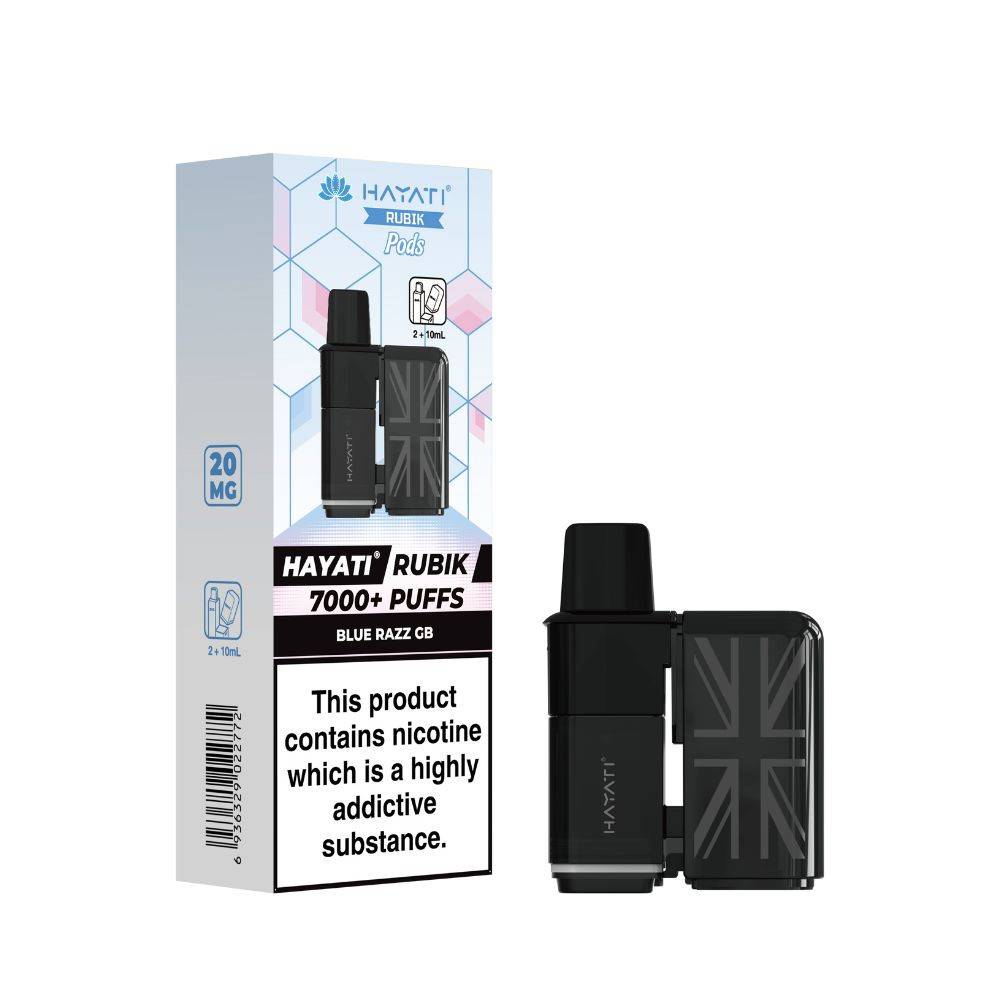 Hayati Rubik 7000 Pods Pack of 5 Blue Razz GB