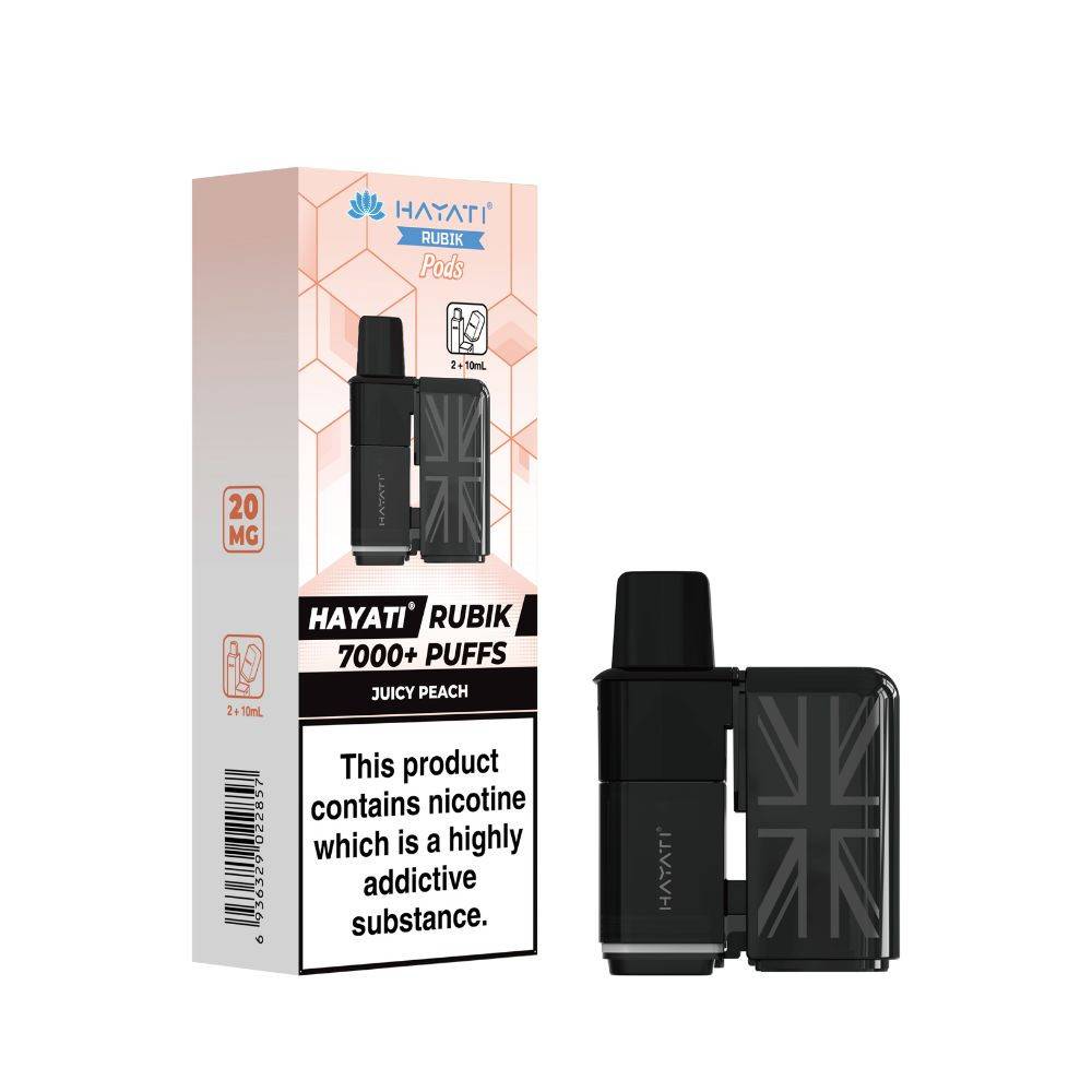 Hayati Rubik 7000 Pods Pack of 5 Juicy Peach