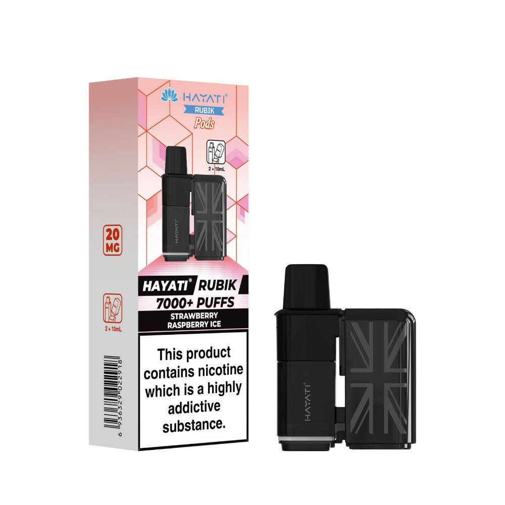 Hayati Rubik 7000 Pods Pack of 5 Strawberry Raspberry Ice