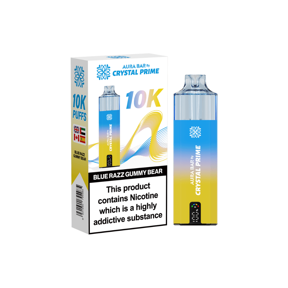 Crystal Prime Aura Bar 10k Vape Kit Box of 5