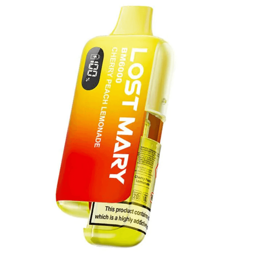 Lost Mary Bm6000 Vape Kit Box of 5 Cherry Peach Lemonade