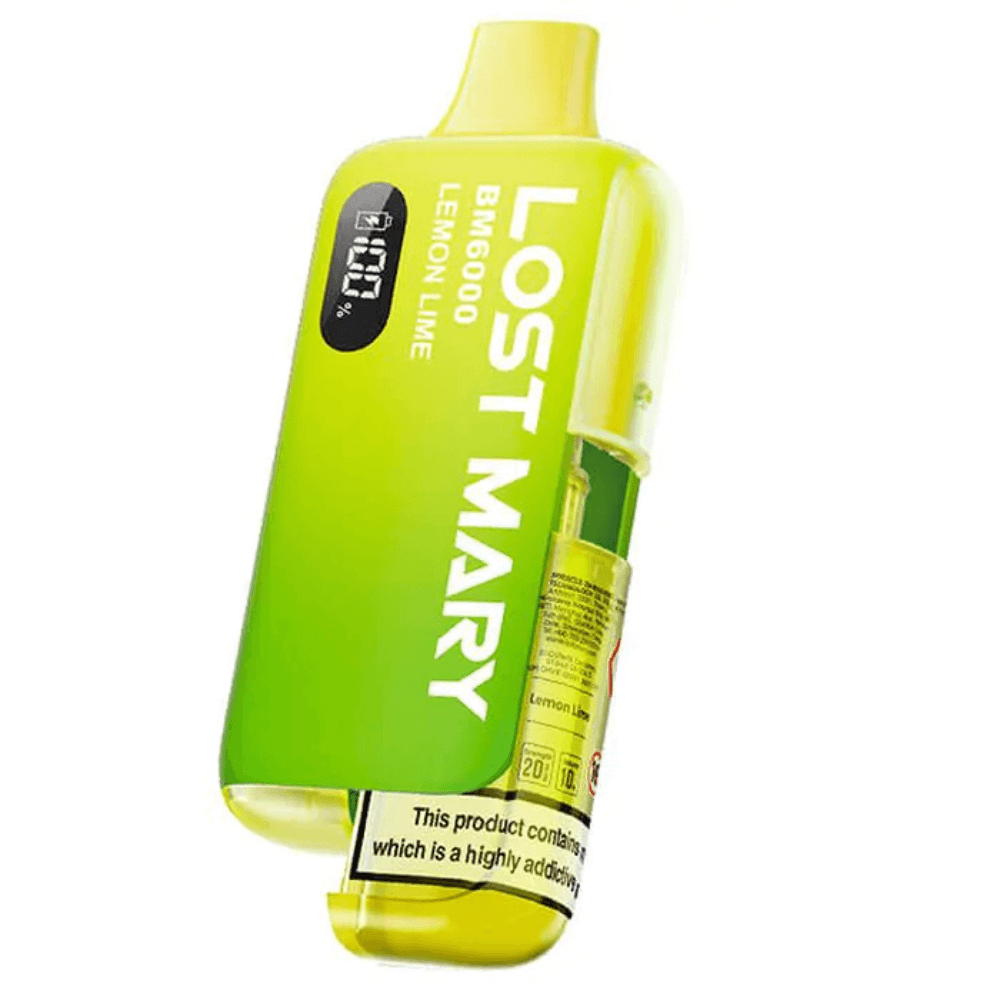 Lost Mary Bm6000 Vape Kit Box of 5 Lemon Lime