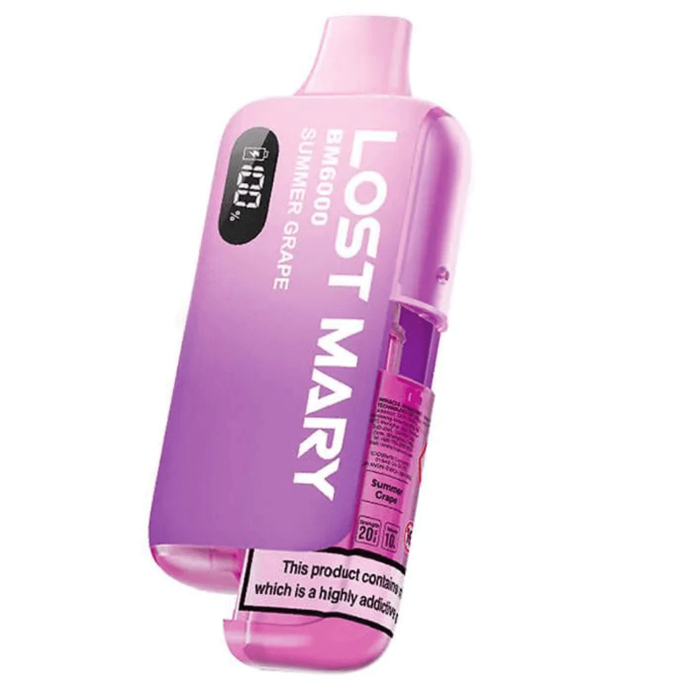 Lost Mary Bm6000 Vape Kit Box of 5 Summer Grape