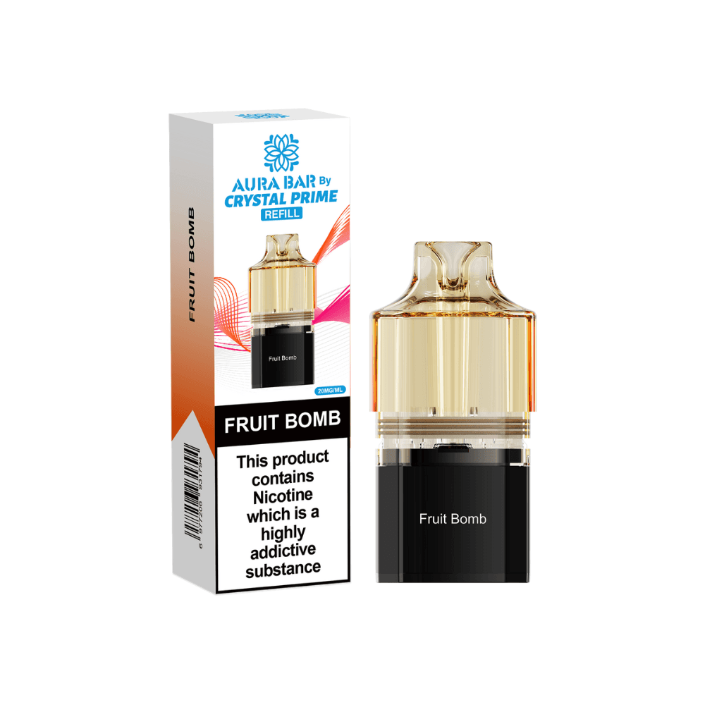 Crystal Prime Aura Bar 10k Pods Pack of 5 Fruit Bomb